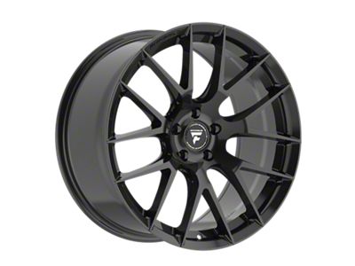 Fittipaldi FS360 Gloss Black Wheel; Rear Only; 20x10; 18mm Offset (08-23 RWD Challenger, Excluding Widebody)