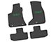 FLEXTREAD Factory Floorpan Fit Custom Vintage Scene Front and Rear Floor Mats with Green SXT Insert; Black (17-23 AWD Challenger)
