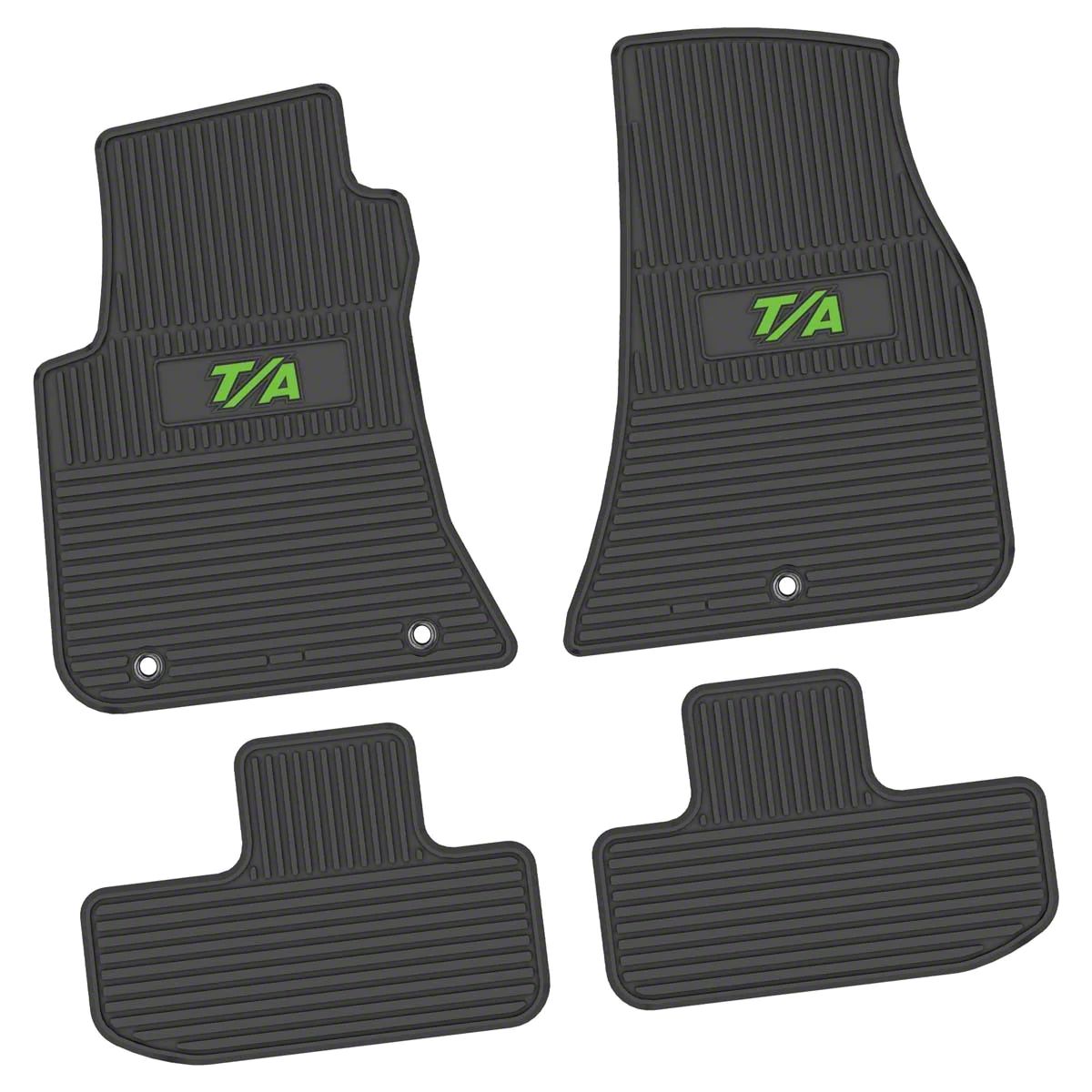 FLEXTREAD Challenger Factory Floorpan Fit Custom Vintage Scene Front and  Rear Floor Mats with Lime T/A Insert; Black NGCV53034951 (11-23 RWD  Challenger) - Free Shipping