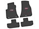 FLEXTREAD Factory Floorpan Fit Custom Vintage Scene Front and Rear Floor Mats with Pink T/A Insert; Black (11-23 RWD Challenger)