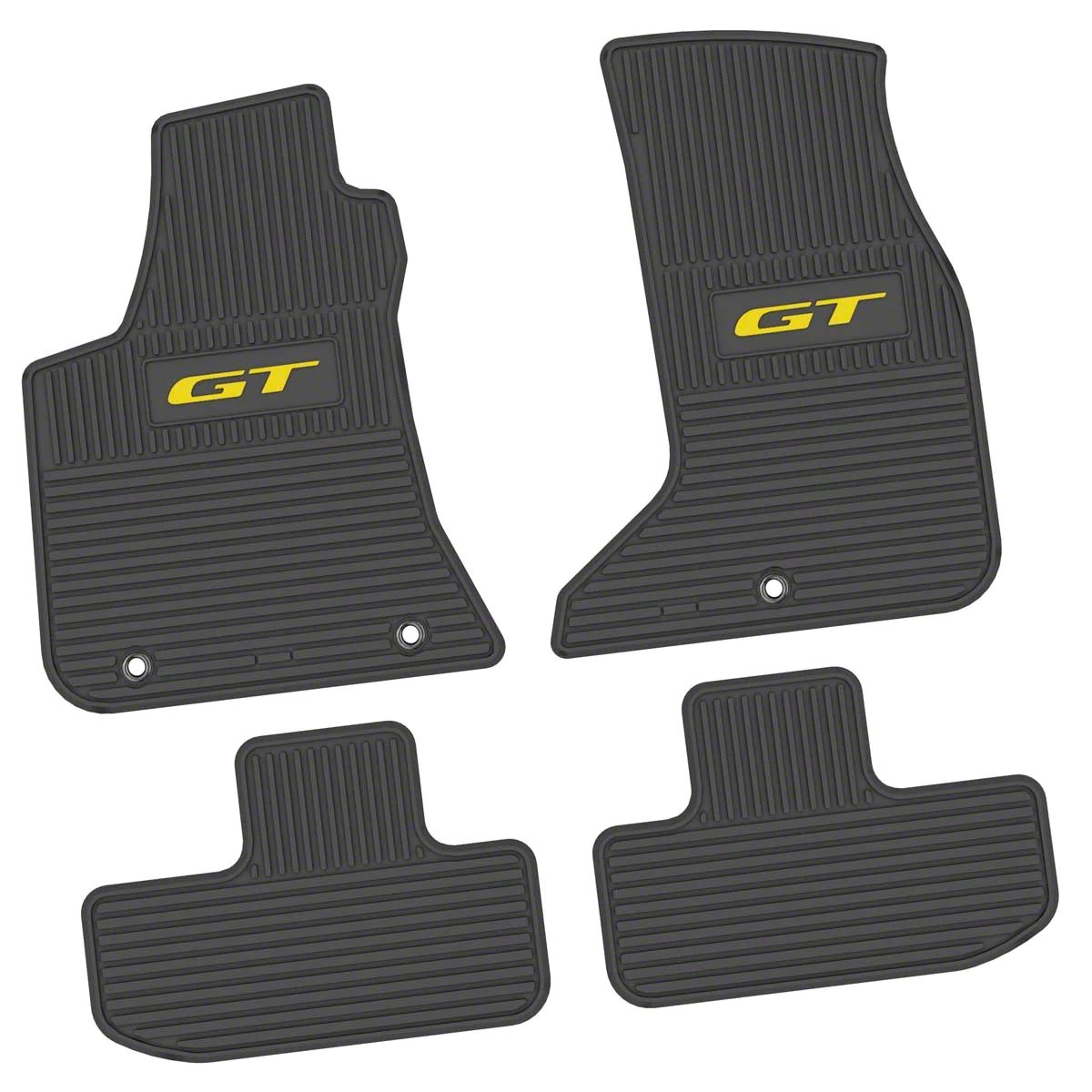 FLEXTREAD Challenger Factory Floorpan Fit Custom Vintage Scene Front and  Rear Floor Mats with Yellow GT Insert; Black NGCV54030950 (17-23 AWD  Challenger) - Free Shipping