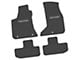 FLEXTREAD Factory Floorpan Fit Custom Vintage Scene Front and Rear Floor Mats with White Challenger Insert; Black (17-23 AWD Challenger)