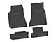 FLEXTREAD Factory Floorpan Fit Custom Vintage Scene Front and Rear Floor Mats with Green R/T Insert; Black (08-10 Challenger)