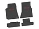 FLEXTREAD Factory Floorpan Fit Custom Vintage Scene Front and Rear Floor Mats with Red R/T Insert; Black (08-10 Challenger)