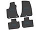 FLEXTREAD Factory Floorpan Fit Custom Vintage Scene Front and Rear Floor Mats with Dark Blue Hellcat Insert; Black (11-23 RWD Charger)