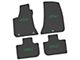 FLEXTREAD Factory Floorpan Fit Custom Vintage Scene Front and Rear Floor Mats with Green 2015 R/T Insert; Black (11-23 RWD Charger)