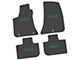 FLEXTREAD Factory Floorpan Fit Custom Vintage Scene Front and Rear Floor Mats with Green SRT Insert; Black (11-23 RWD Charger)