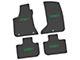 FLEXTREAD Factory Floorpan Fit Custom Vintage Scene Front and Rear Floor Mats with Green SXT Insert; Black (11-23 AWD Charger)