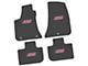 FLEXTREAD Factory Floorpan Fit Custom Vintage Scene Front and Rear Floor Mats with Pink 392 HEMI Insert; Black (11-23 RWD Charger)
