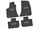 FLEXTREAD Factory Floorpan Fit Custom Vintage Scene Front and Rear Floor Mats with Pink Daytona Insert; Black (11-23 RWD Charger)