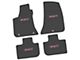 FLEXTREAD Factory Floorpan Fit Custom Vintage Scene Front and Rear Floor Mats with Pink SRT Insert; Black (11-23 RWD Charger)