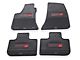 FLEXTREAD Factory Floorpan Fit Custom Vintage Scene Front and Rear Floor Mats with Red Scat Pack Insert; Black (11-23 RWD Charger)