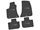 FLEXTREAD Factory Floorpan Fit Custom Vintage Scene Front and Rear Floor Mats with Silver Scat Pack Insert; Black (11-23 RWD Charger)