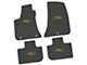 FLEXTREAD Factory Floorpan Fit Custom Vintage Scene Front and Rear Floor Mats with Yellow 2008 R/T Insert; Black (11-23 RWD Charger)