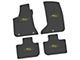 FLEXTREAD Factory Floorpan Fit Custom Vintage Scene Front and Rear Floor Mats with Yellow 2008 R/T Insert; Black (11-23 AWD Charger)