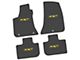 FLEXTREAD Factory Floorpan Fit Custom Vintage Scene Front and Rear Floor Mats with Yellow SXT Insert; Black (11-23 RWD Charger)