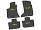 FLEXTREAD Factory Floorpan Fit Custom Vintage Scene Front and Rear Floor Mats with Yellow SXT Insert; Black (11-23 AWD Charger)