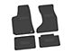 FLEXTREAD Factory Floorpan Fit Custom Vintage Scene Front and Rear Floor Mats with Dodge and Stripe Insert; Black (07-10 AWD Charger)