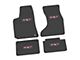 FLEXTREAD Factory Floorpan Fit Custom Vintage Scene Front and Rear Floor Mats with Pink SXT Insert; Black (07-10 AWD Charger)