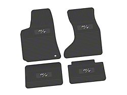 FLEXTREAD Factory Floorpan Fit Custom Vintage Scene Front and Rear Floor Mats with Silver R/T Insert; Black (07-10 AWD Charger)