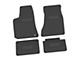 FLEXTREAD Factory Floorpan Fit Custom Vintage Scene Front and Rear Floor Mats with SRT Insert; Black (06-10 RWD Charger)