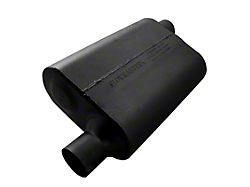 Flowmaster 40 Series Delta Flow Offset/Offset Oval Muffler; 2.25-Inch Inlet/2.25-Inch Outlet (Universal; Some Adaptation May Be Required)