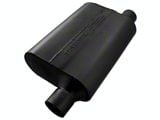 Flowmaster 40 Series Delta Flow Offset/Same Side Out Oval Muffler; 2.25-Inch Inlet/2.25-Inch Outlet (Universal; Some Adaptation May Be Required)