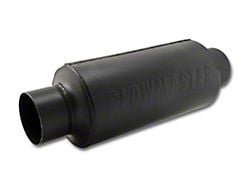 Flowmaster Pro Series Shorty Center/Center Bullet Style Muffler; 3-Inch Inlet/3-Inch Outlet (Universal; Some Adaptation May Be Required)