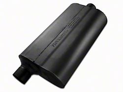 Flowmaster Super 50 Series Offset/Center Oval Muffler; 2.50-Inch Inlet/2.50-Inch Outlet (Universal; Some Adaptation May Be Required)