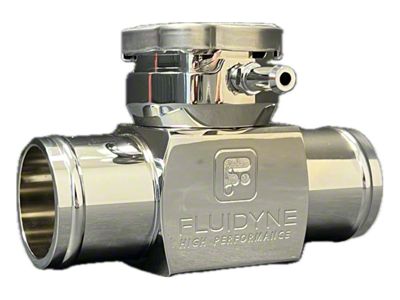 FLUIDYNE High Performance Billet Remote Radiator Filler Neck; Chrome Plated; 1.50-Inch (Universal; Some Adaptation May Be Required)