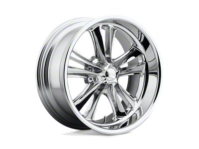 Foose Knuckle Chrome Wheel; 17x8; 1mm Offset (05-09 Mustang GT, V6)