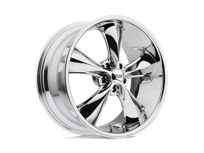 Foose Legend Chrome Wheel; 17x7; 1mm Offset (05-09 Mustang GT, V6)