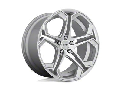 Foose Impala Gloss Silver Machined Wheel; 20x10.5; 40mm Offset (10-15 Camaro, Excluding ZL1)