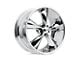 Foose Legend Chrome Wheel; Rear Only; 20x10; 40mm Offset (10-15 Camaro, Excluding ZL1)