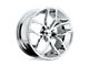 Foose Outcast Chrome Wheel; Rear Only; 20x10; 40mm Offset (10-15 Camaro, Excluding ZL1)