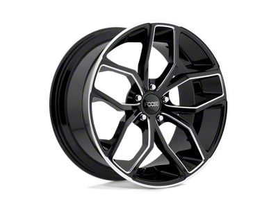 Foose Outcast Gloss Black Milled Wheel; Rear Only; 20x10 (10-15 Camaro, Excluding ZL1)