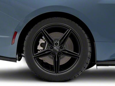 Foose CF8 Matte Black Wheel; Rear Only; 19x11 (2024 Mustang)