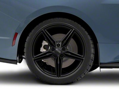Foose CF8 Matte Black Wheel; Rear Only; 20x11 (2024 Mustang)