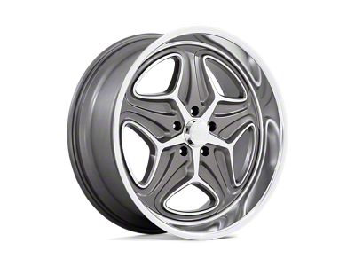 Foose Merlot Anthracite Machined Wheel; 22x9 (93-02 Camaro)