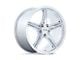 Foose CF8 Chrome Wheel; 19x9.5; 45mm Offset (16-24 Camaro, Excluding SS w/ 6-Piston Front Calipers & ZL1)