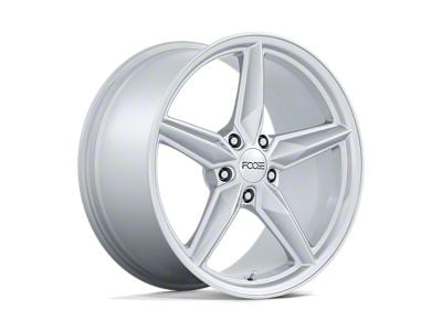 Foose CF8 Gloss Silver Wheel; 19x9.5; 45mm Offset (16-24 Camaro, Excluding SS w/ 6-Piston Front Calipers & ZL1)