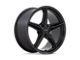 Foose CF8 Matte Black Wheel; 19x9.5; 45mm Offset (16-24 Camaro, Excluding SS w/ 6-Piston Front Calipers & ZL1)