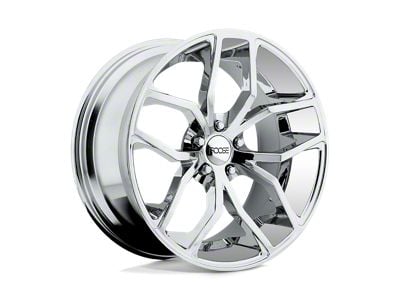 Foose Outcast Chrome Wheel; Rear Only; 20x10; 40mm Offset (16-24 Camaro, Excluding SS w/ 6-Piston Front Calipers & ZL1)