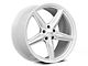 Foose CF8 Gloss Silver Wheel; Rear Only; 20x11 (11-23 RWD Charger, Excluding Widebody)