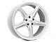 Foose CF8 Gloss Silver Wheel; Rear Only; 20x11 (11-23 RWD Charger, Excluding Widebody)