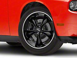 Foose Legend Black Wheel; 20x8.5 (08-23 RWD Challenger)