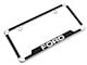 Ford License Plate Frame; Carbon Fiber Vinyl Insert (Universal; Some Adaptation May Be Required)