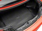 Ford Cargo Area Protector with Embossed Pony Logo; Black (15-23 Mustang w/o Shaker Subwoofer)