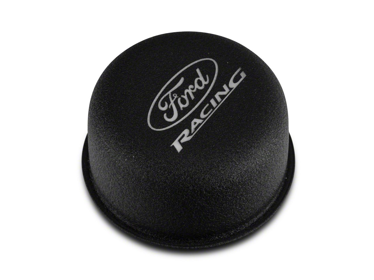 Ford Performance Mustang Breather Cap with Ford Racing Logo; Black