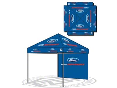 Ford Performance E-Z Up Tent; 10-Foot x 10-Foot